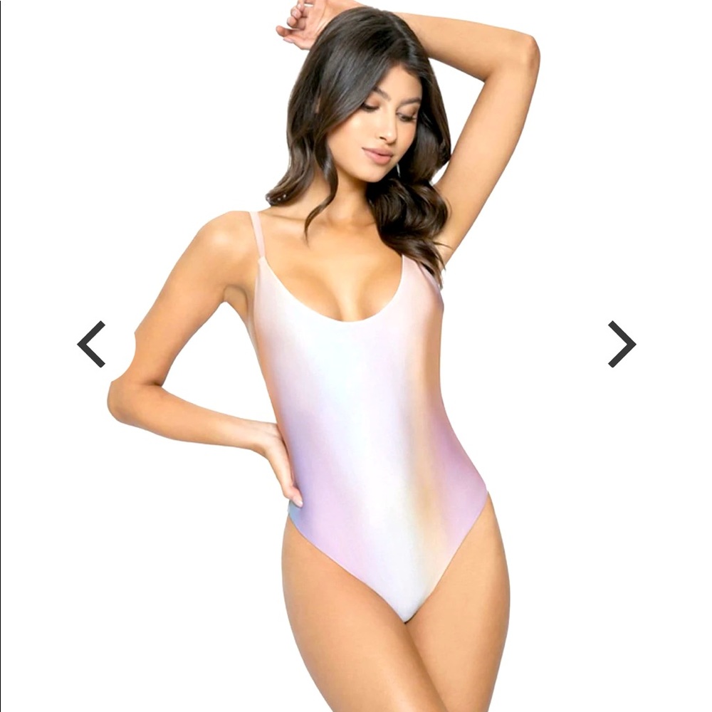 PQ Swim Golden Hour Scoop One Piece Bathing Suit